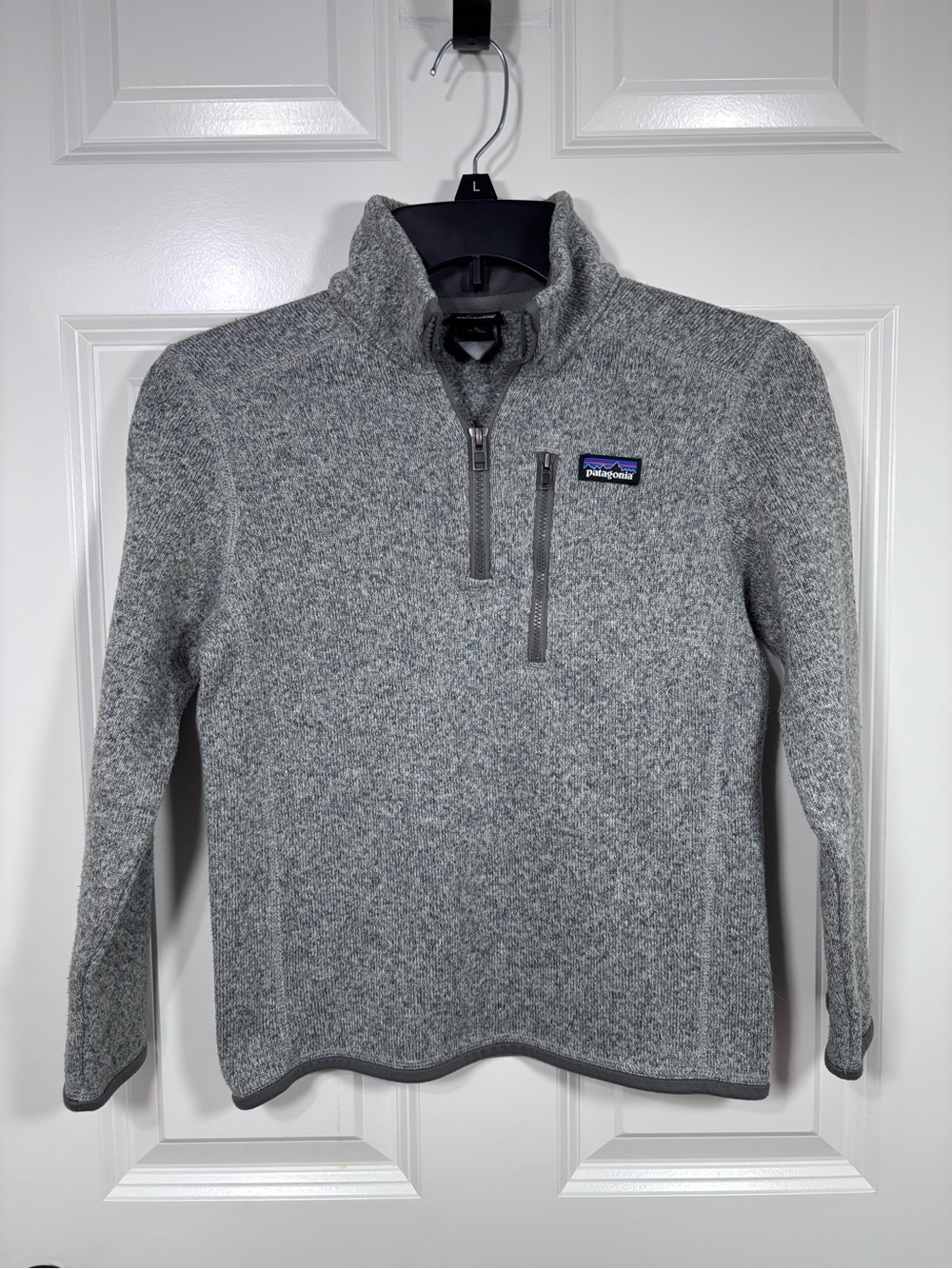 Patagonia Better Sweater 1/4 Zip Pullover Kid’s S Gray
